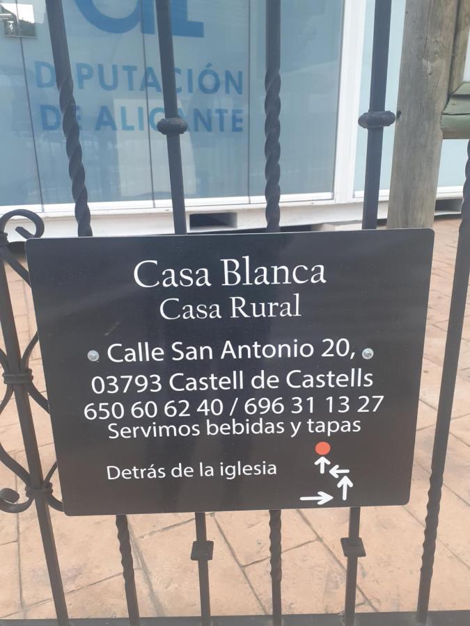 Castell De Castells Casa Blanca Bed & Breakfast エクステリア 写真